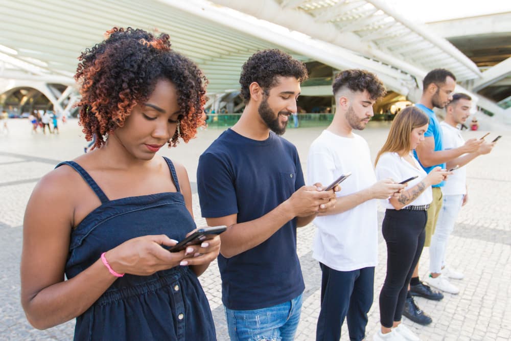 SMS marketing campaign on a mobile device